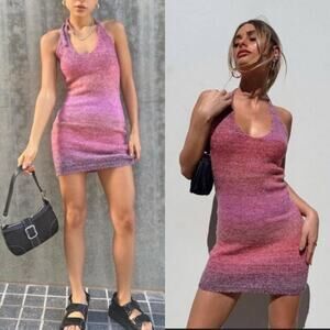 Princess Polly Brand New Pink Blair‎ Halter Mini Dress XS/S